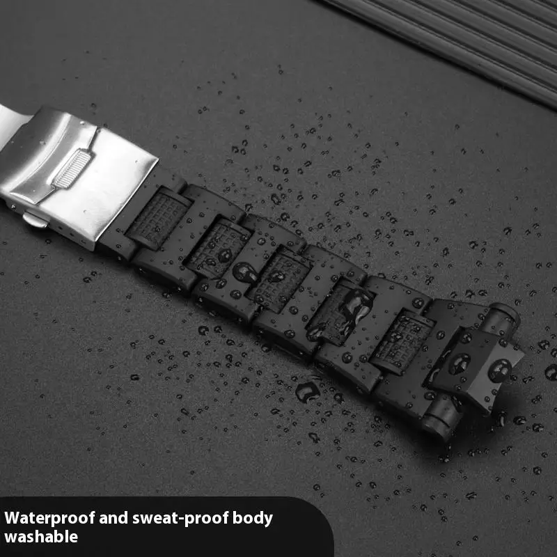 น้ําหนักเบาพลาสติกคอมโพสิตเหล็กนาฬิกาสําหรับ Casio G-shock GW4000 GA1000 GA1100 G1400 สร้อยข้อมือสําหรับชายกันน้ํา