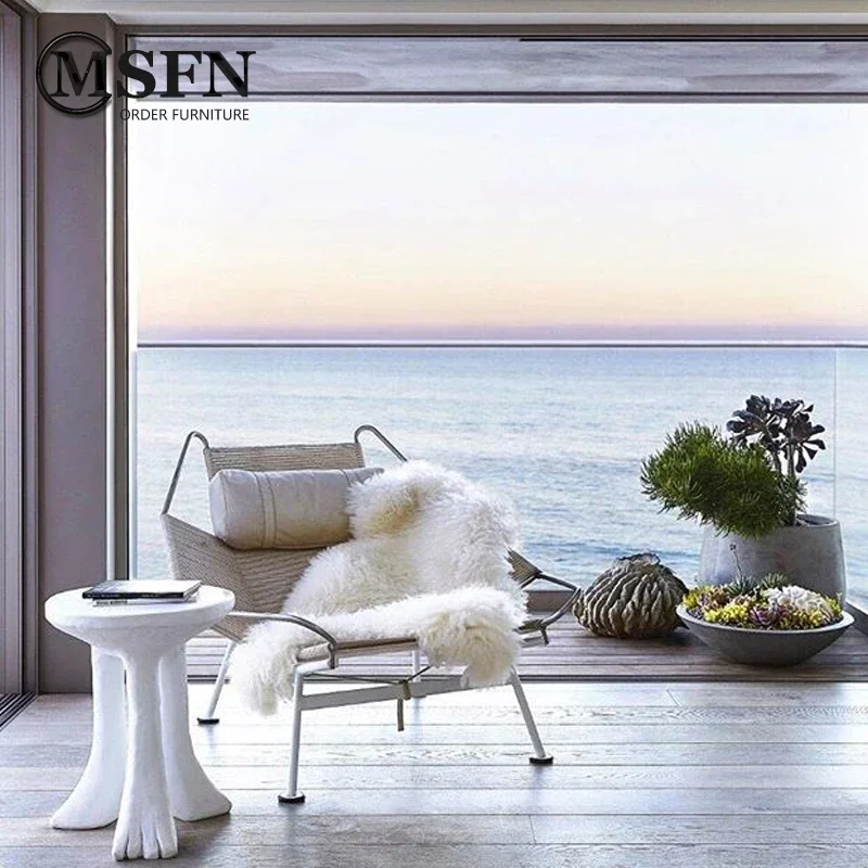 Three Feet Coffee Table Living Room Sofa Side Table Outdoor Balcony Small round Table