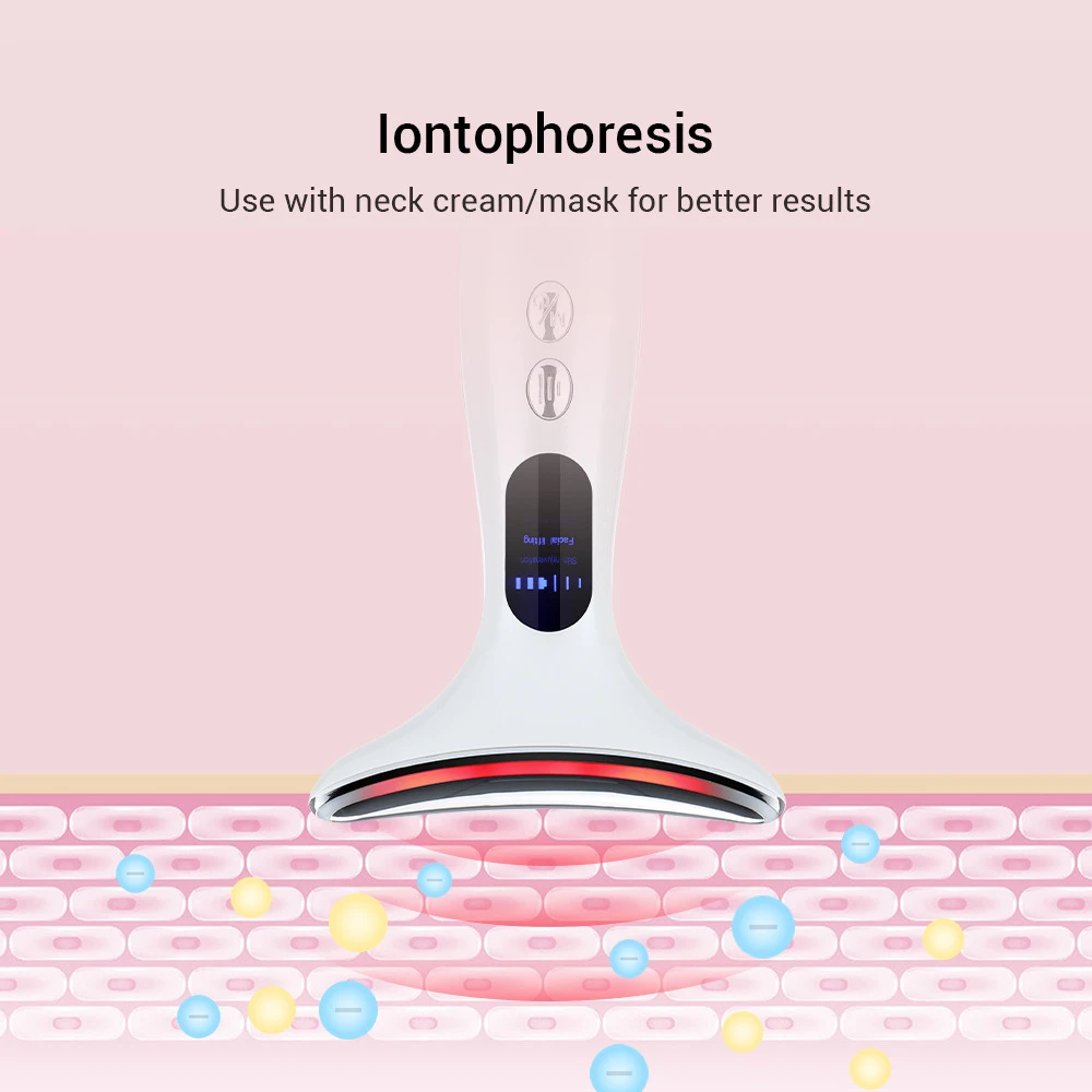 New face and neck care Sonic vibration lifting firming anti wrinkle beauty instrument Reduce double chin anti wrinkle remove