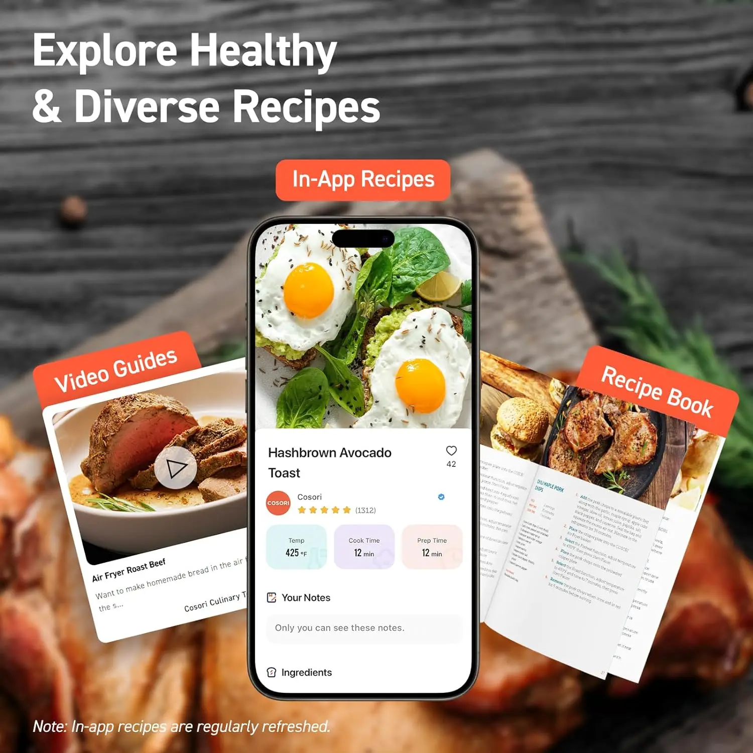 Quart Compact Airfryer that Roast,Bake,Proof,9 Functions,5 Speeds,Cooks Quickly,95% Less Oil for Healthier Meals,Varied Recipes
