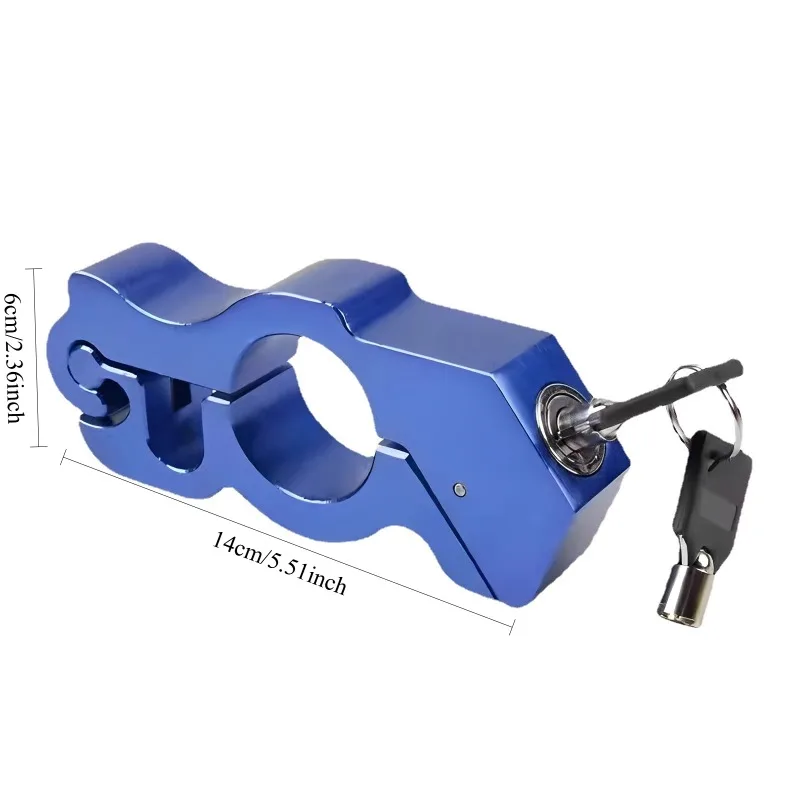 قفل مقبض مضاد للسرقة للمركبات - قفل فرامل خانق محمول مناسب للدراجة الإلكترونية والدراجات النارية والدراجات والسكوتر