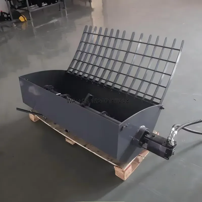 Wmwmnu for Skid Steer Loader Backhoe Bucket Cement Mixer Concrete Mixing Bucket Attachment