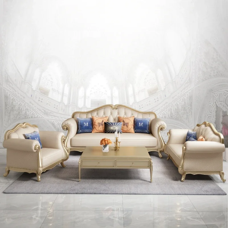 Designer Leather Luxury Sofas Living Room Sectional 3 Piece Sofa Lounge Modern Divani Soggiorno Nuovi Arrivati Couches Furniture image 5