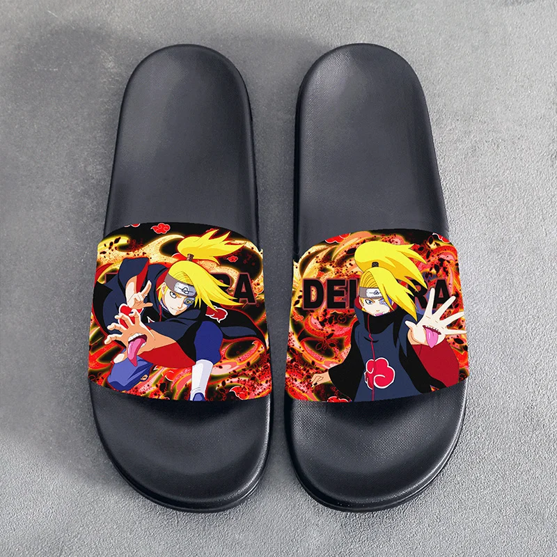 

Summer Sandals Slippers Anime NARUTO Akatsuki Deidara Cosplay Slippers Cartoon Shoes For Men Women Unisex Halloween Gift