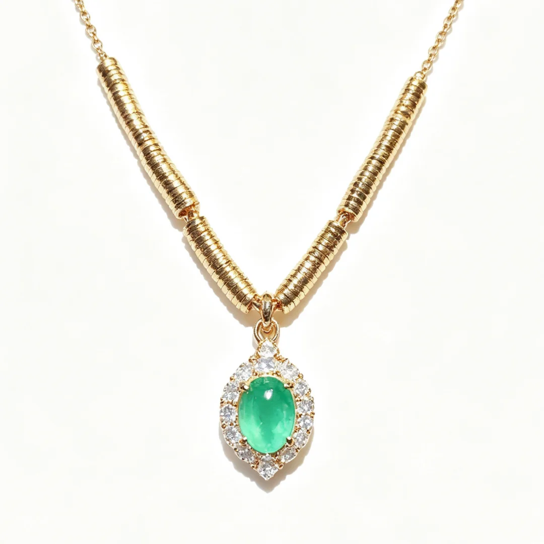 Classic Design Natural Emerald Necklace S925 Pure Silver Fashion Jewelry Precious Gem Stylish Female Gift Jewelry