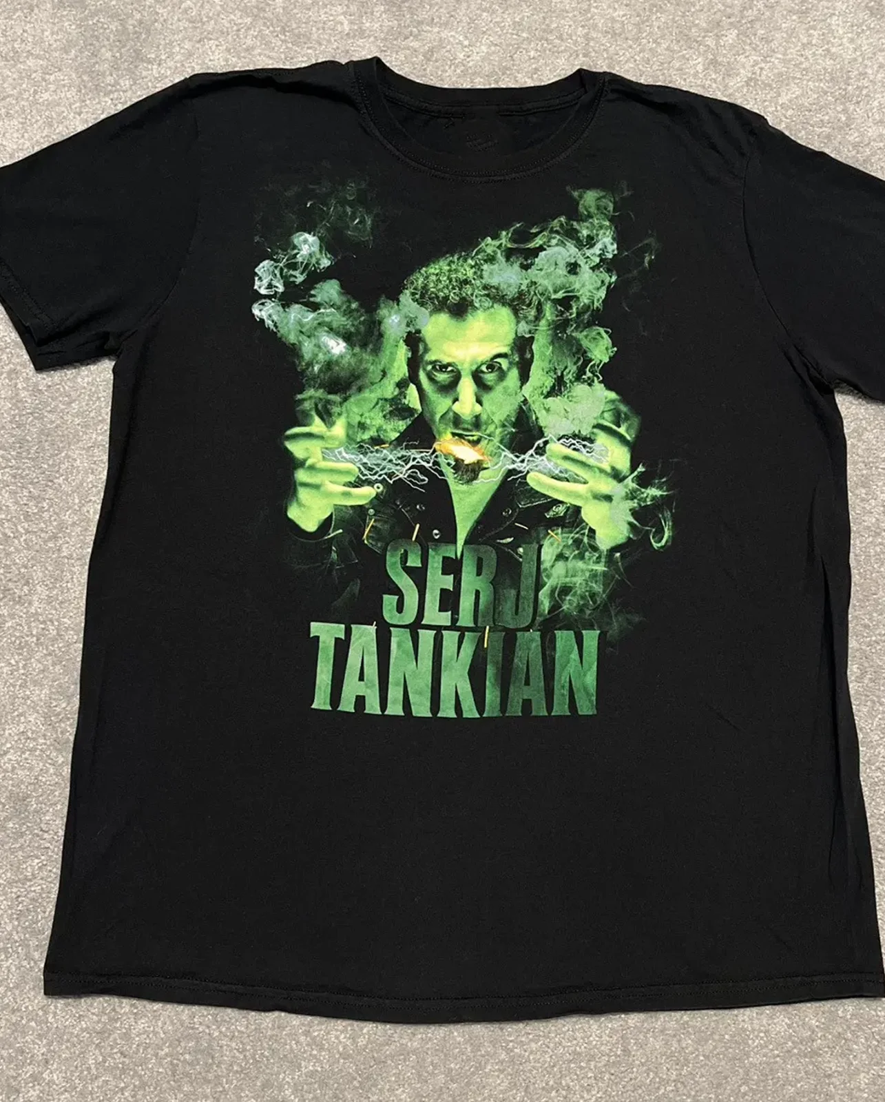 Serj Tankian System of a Down black T-shirt short sleeve All sizes 1F472