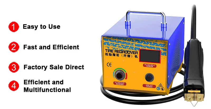 Professional Electric Tire Regroover Machine Adjustable Cutting Tool Truck Tire Retreading Tire Regroover