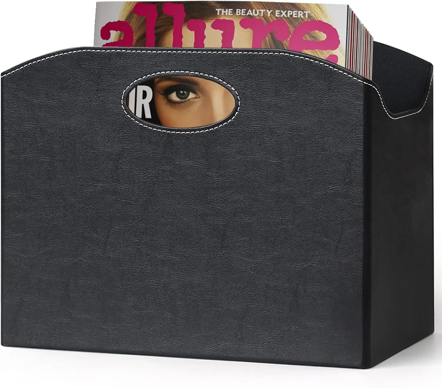 

Напольная подставка для журналов из искусственной кожи, держатель для газет и книг, корзина для хранения документов