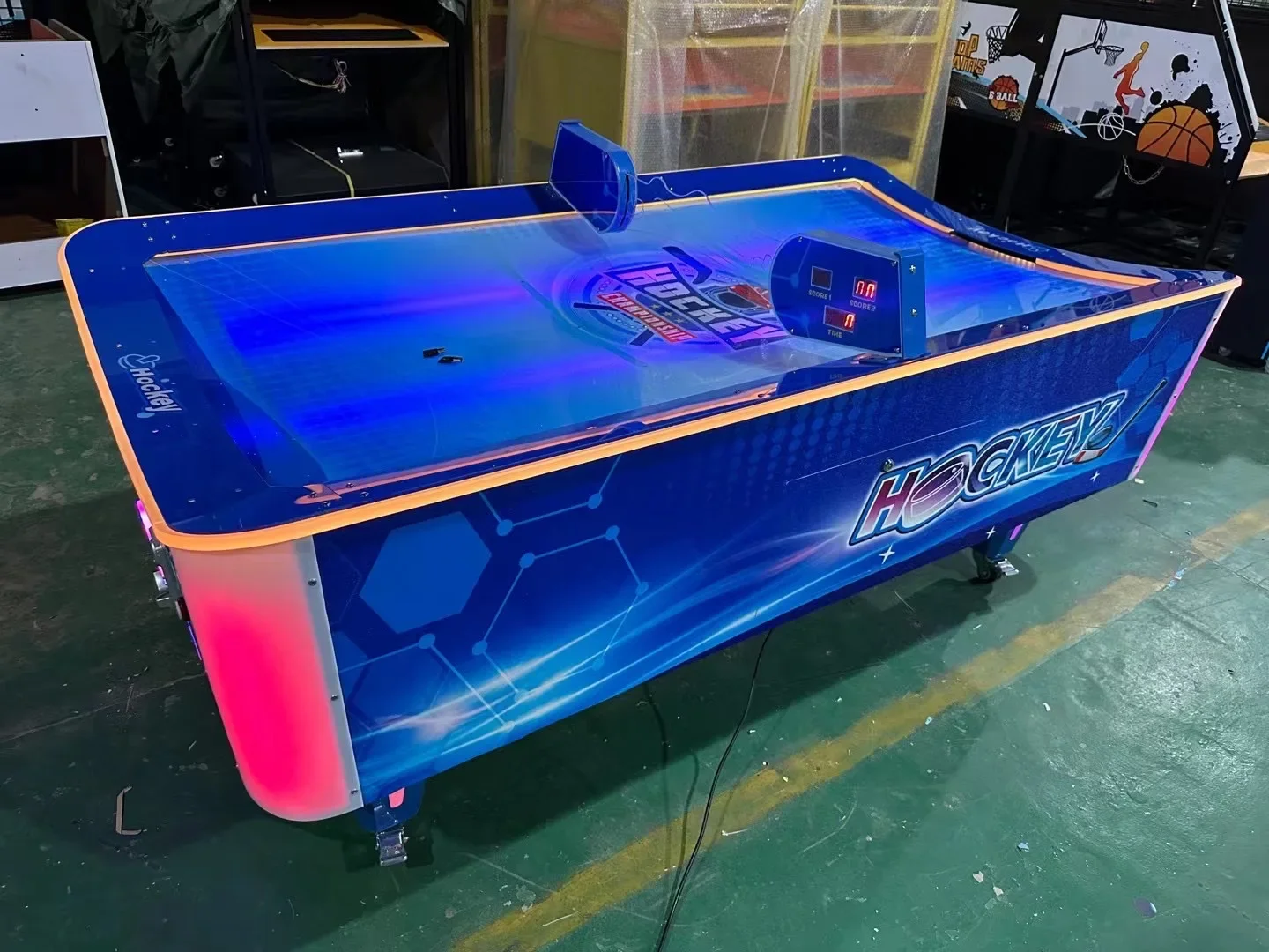 Coin Operated Amusement Arcade Simulator air Hockey Table Game Machine Indoor Simulator Redemption Ticket Game for Kids - view 3