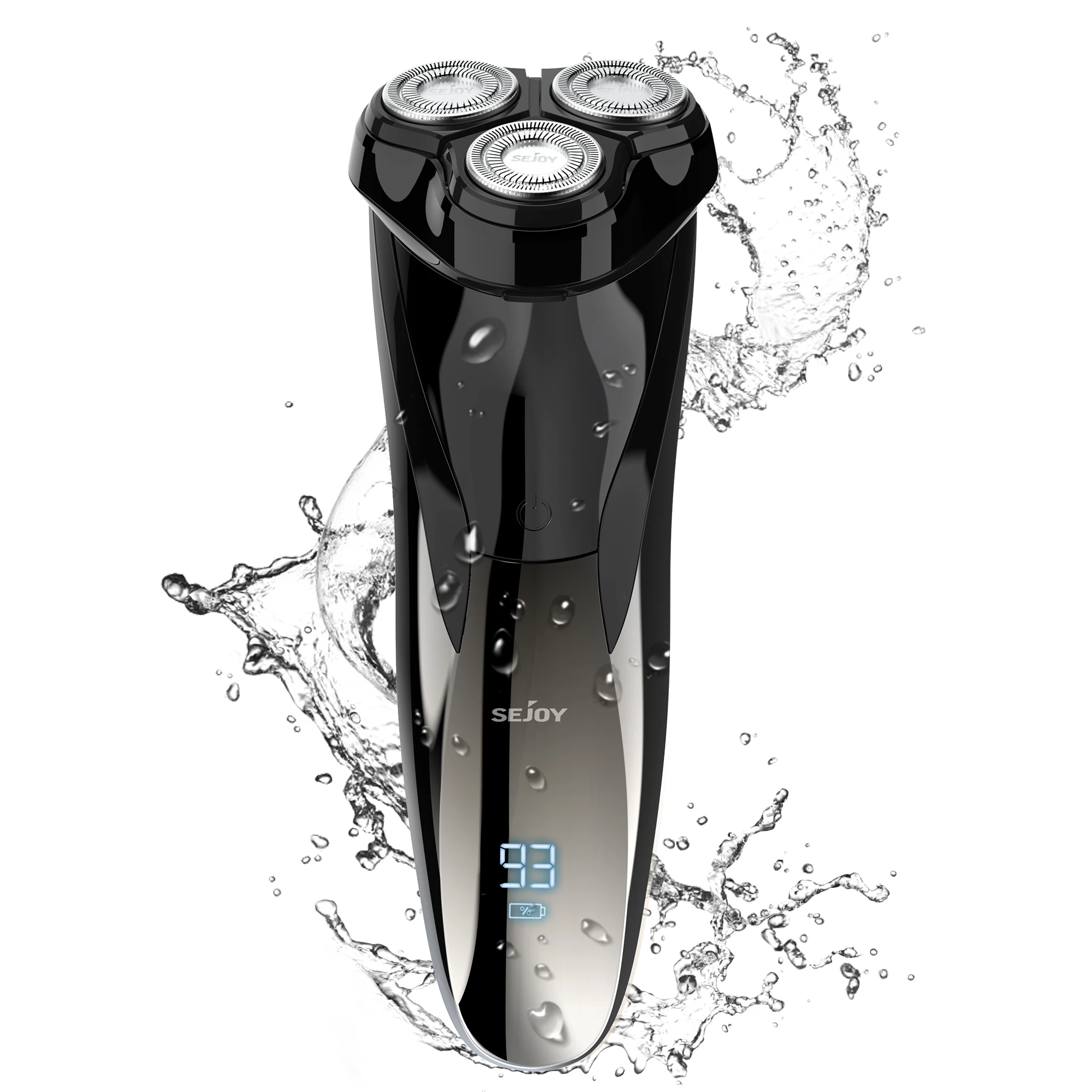 Sejoy Electric Shaver 3D Mens Razor Beard Trimmer With LCD Display IPX7 Waterproof USB Rechargeable Electric Shaving Machine