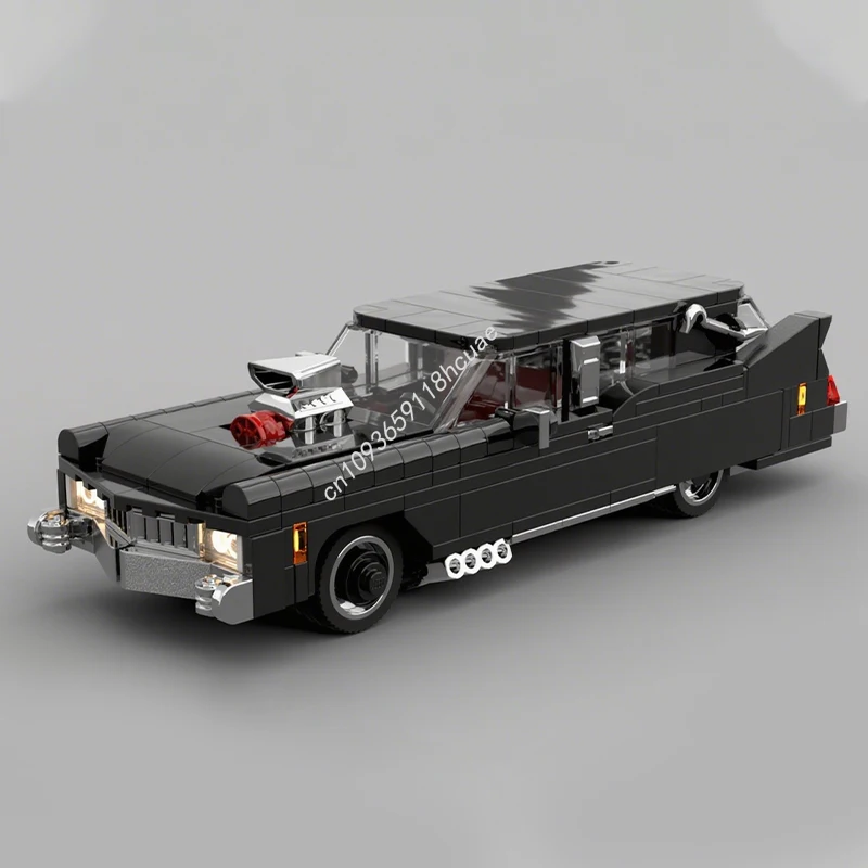 

293pcs MOC Cadillacss Hearse City Champions supercar Model Building blocks idea Kids Modular craft toys Assemble Christmas gifts