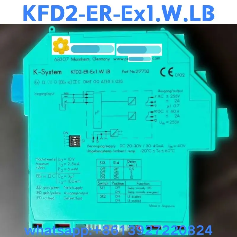 Novo módulo KFD2-ER-Ex1.W.LB original e genuíno envio rápido