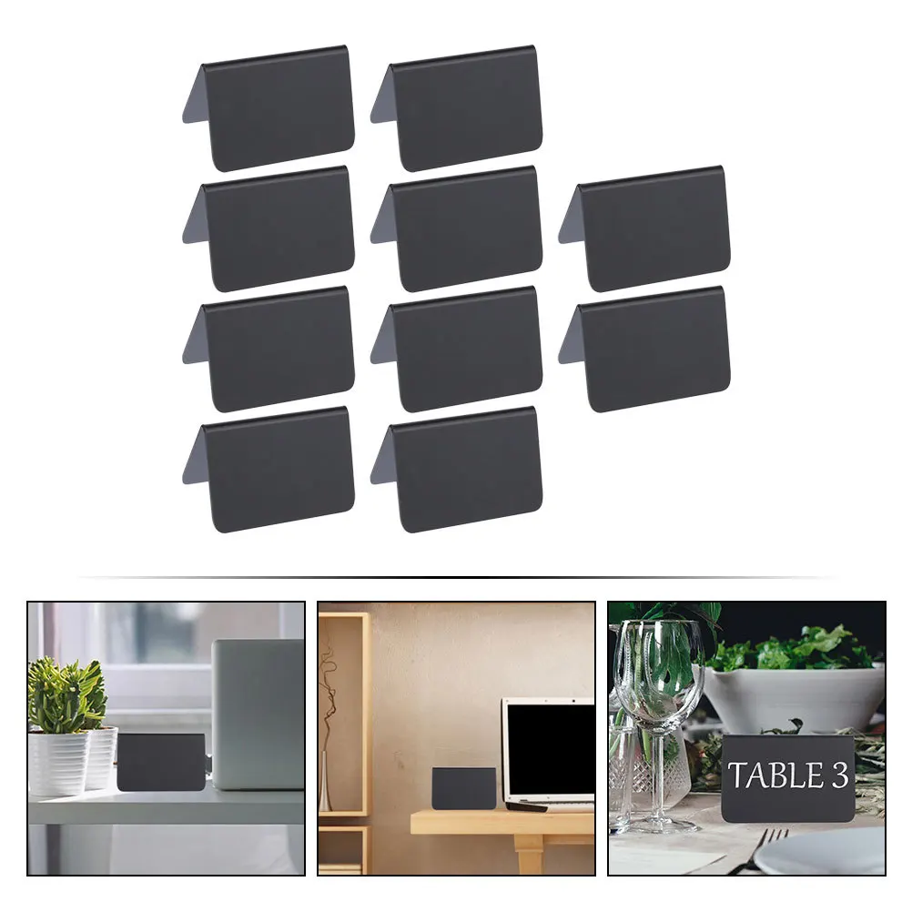 10pcs Acrylic Small Chalkboard Double Sided Mini Message Board For Home Office Decor Erasable Blackboard Sign Display Notice