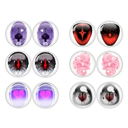 6/pair 10MM-40MM Gothic Blythe BJD Obitsu Body Doll Handmade Eyes Chips Doll Pupil Glass Cabochons DIY Jewelry Accessories Part1