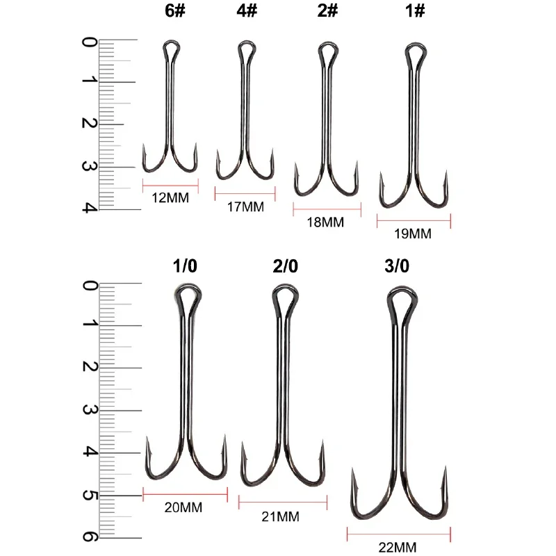 Nowy 20-częściowy podwójny haczyk z długim trzonkiem Weedless Haczyk wędkarski do wiązania much Podwójny haczyk do jig Bass Haczyk na ryby Sprzęt wędkarski do miękkiej przynęty