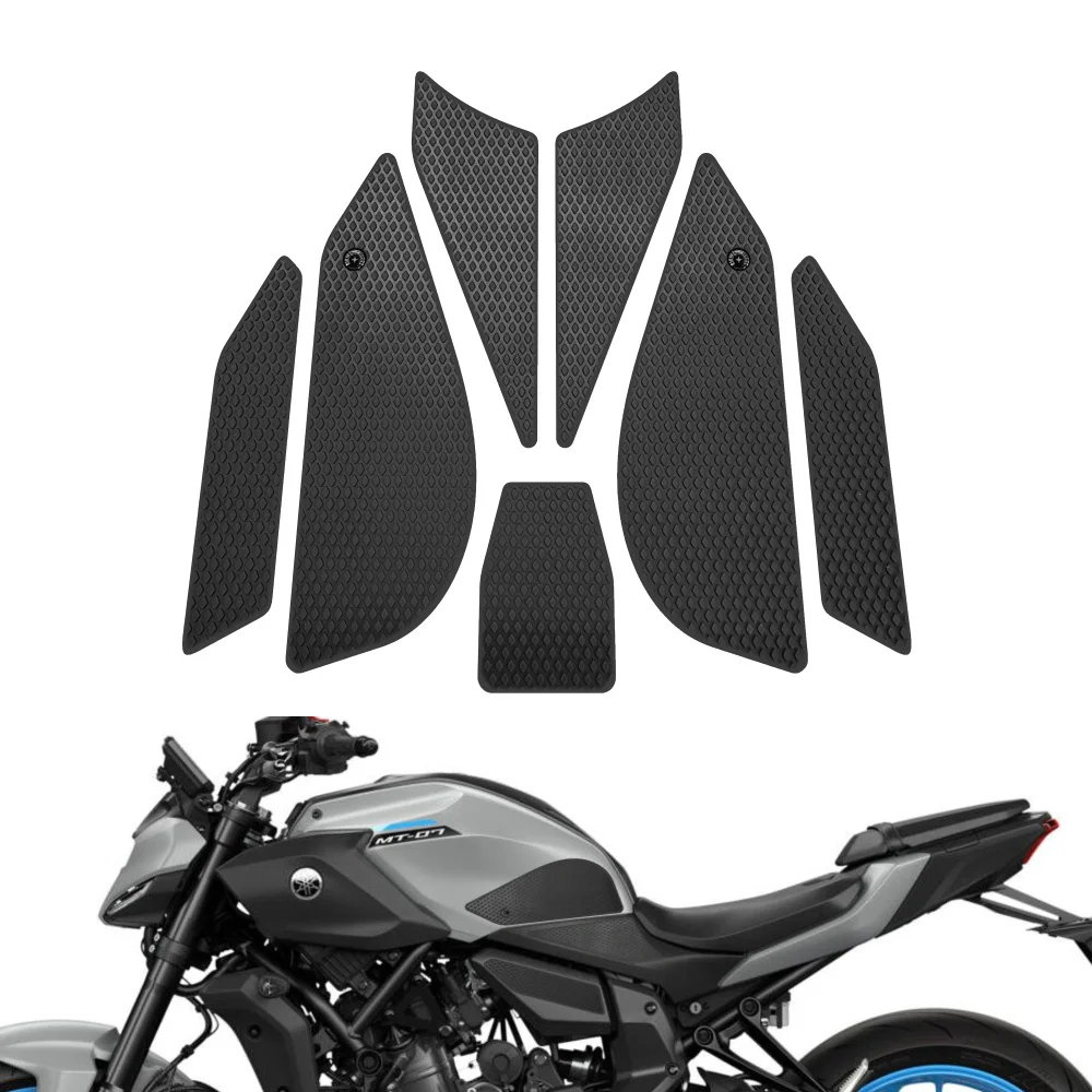 

For Yamaha Naked Bike 2025 MT-07 MT-07HO MT07 Motorcycle Tank Traction Pad Anti Slip Sticker Gas Knee Grip Protector