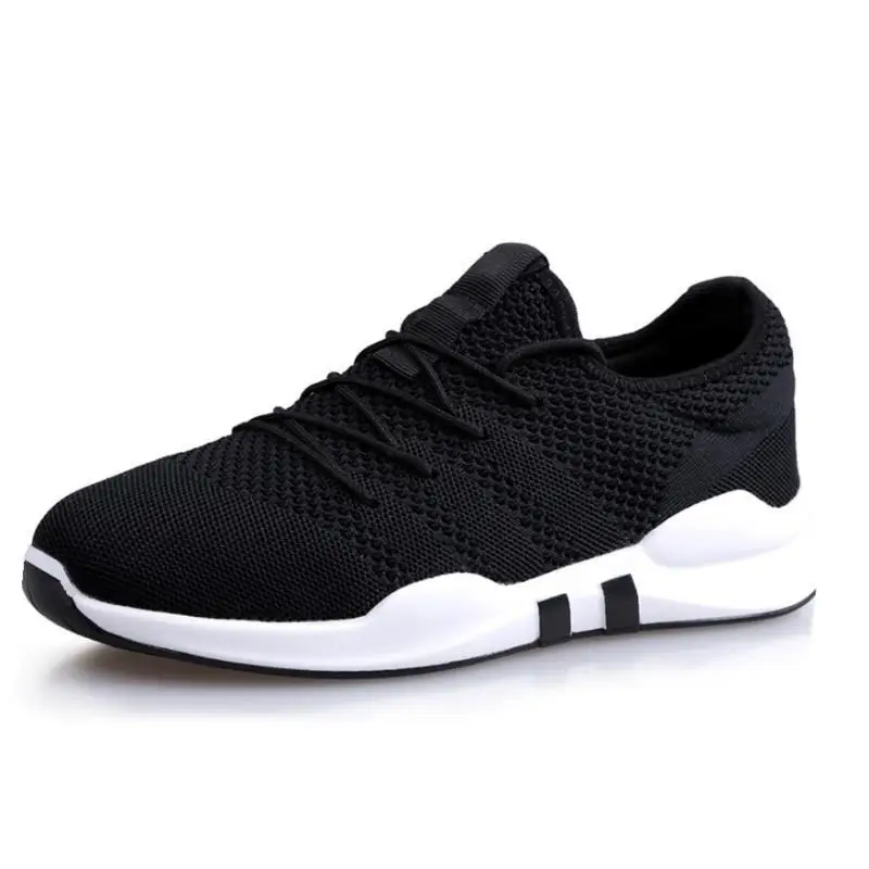 Men\'s Non-slip Running Shoes Knitted Mesh Breathable Shoes Men Sneakers Comfortable Man Casual Shoes Soft Bottom Tenis Masculino