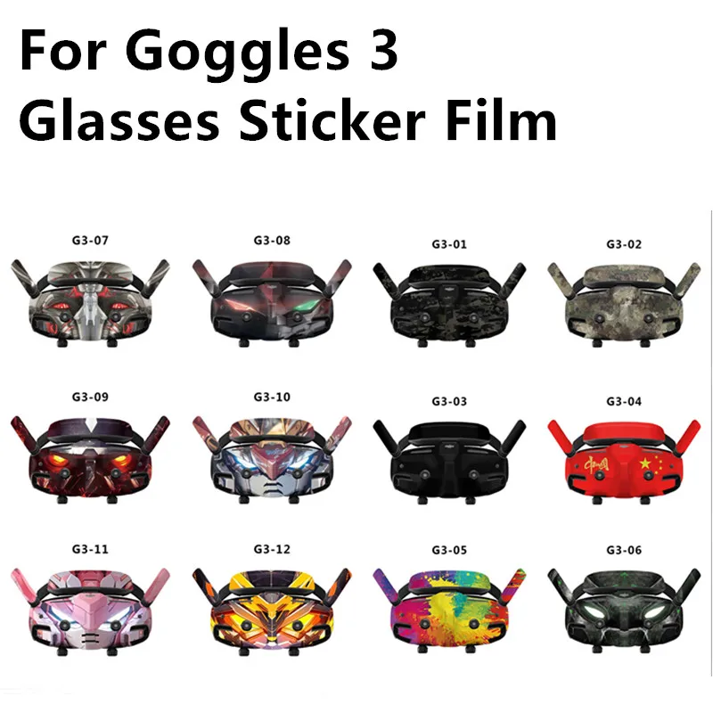 For DJI Avata 2 Crossover Machine Sticker for Goggles3 Glasses Sticker Film Waterproof FPV Accessories