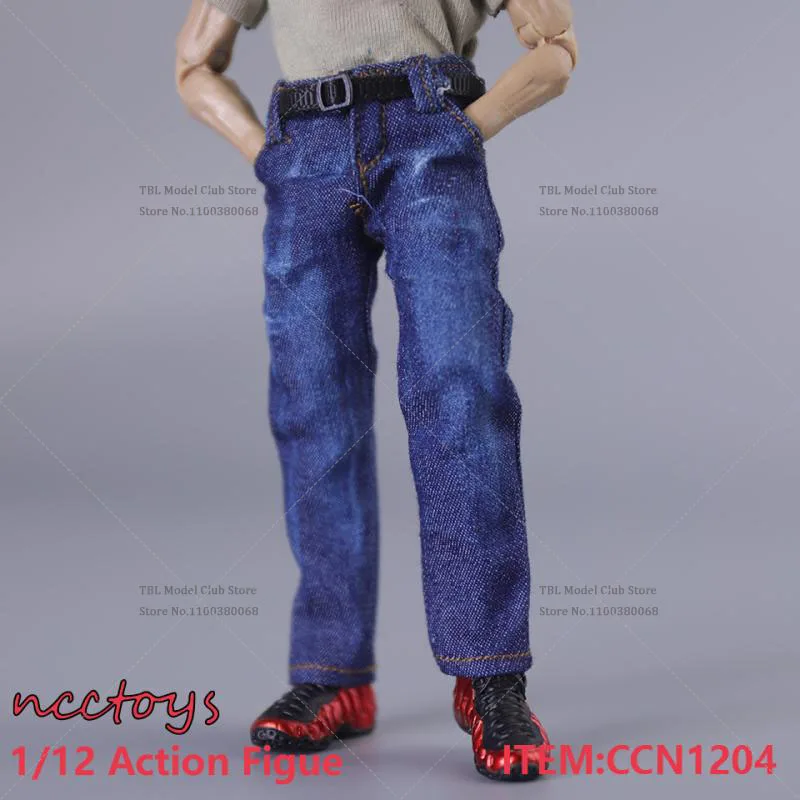 In Stock CCN1204 Multicolour 1/12 Scale Male Soldier Clothes Fashion Jeans for 6inch NW GW Nottman GT Action Figure Body Model T