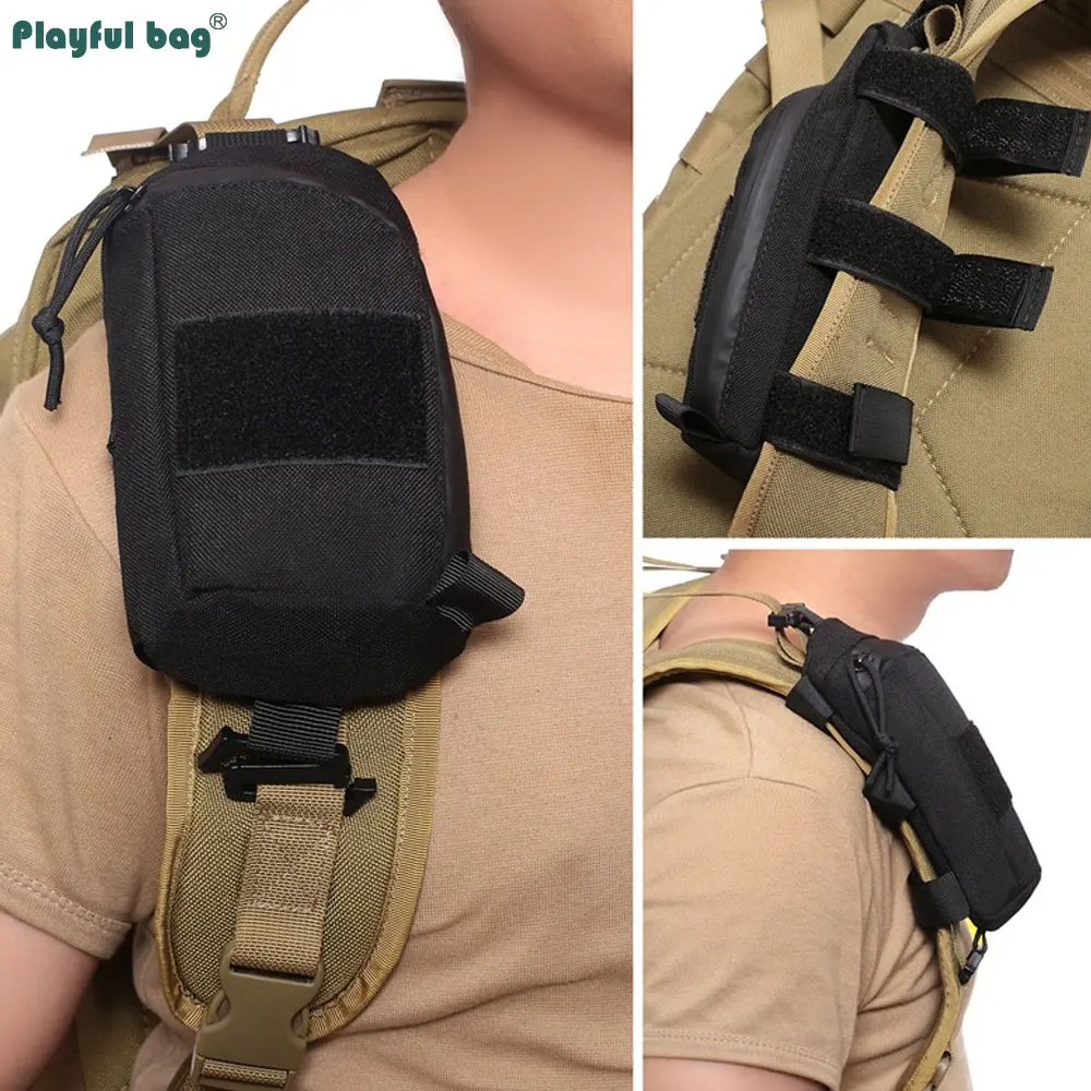 Mochila táctica MOLLE EDC con bolsillo colgante móvil en el pecho - imagen 2