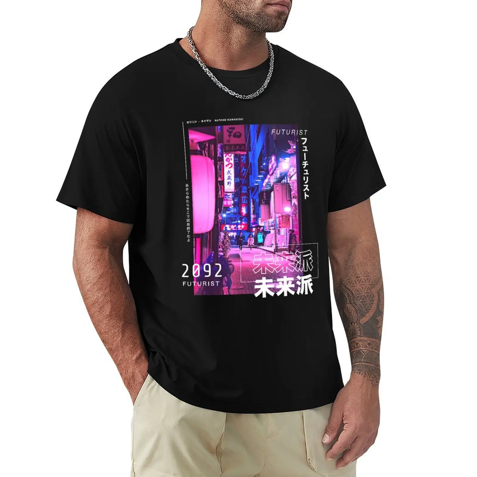 

Japanese Cyberpunk Tokyo Streetwear Aesthetic T-Shirt customs graphic t shirts Men's t shirts