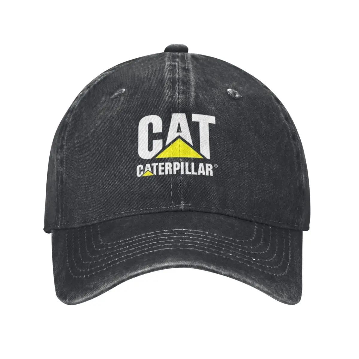 Cate-Caterpillar Popular Denim Baseball Cap for Adults - Trendy Adjustable Casual Hat