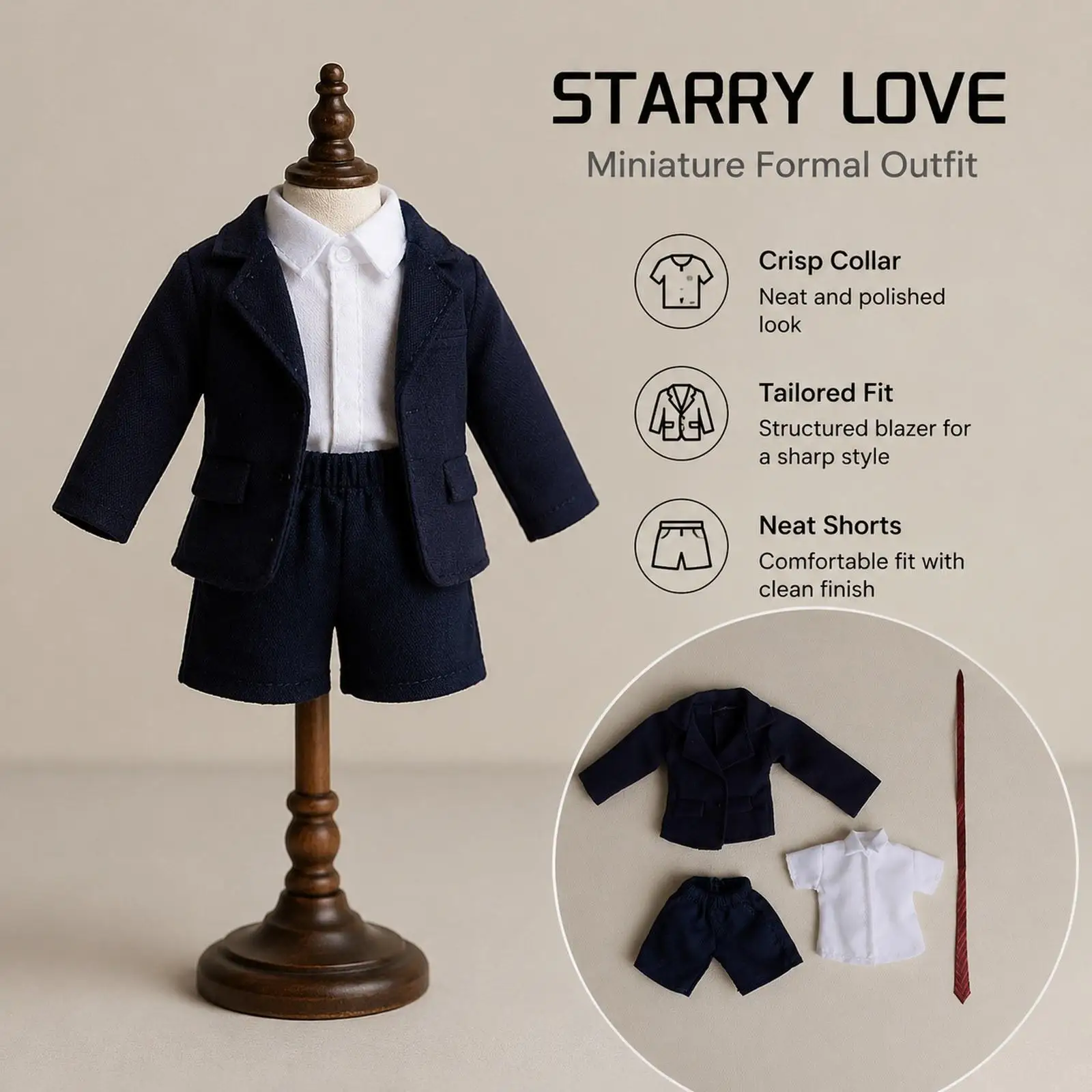 

1/12 BJD Doll Clothes Fashion for Little Girls Gift Photo Props Make Your Dolls Outifit BJD Doll Clothing Blazer Outfit