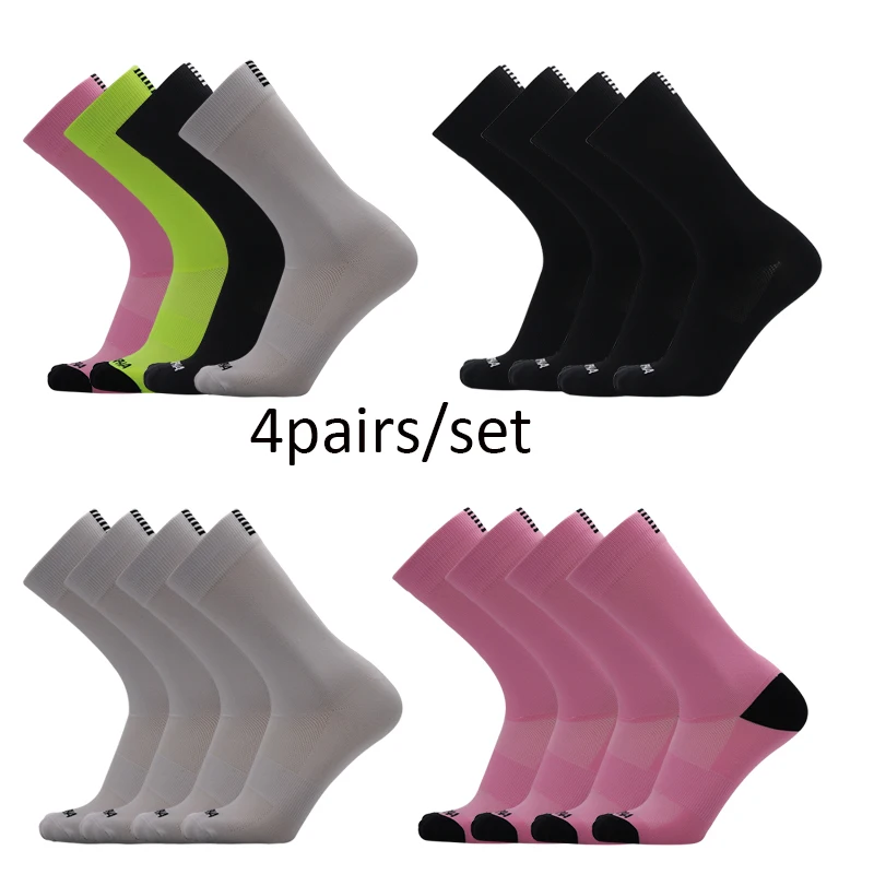 Outdoor Road Cycling Socks New Stripes Sports Compression Bicycles, Racing Socks Men and Women Running Socks Calcetines Ciclismo