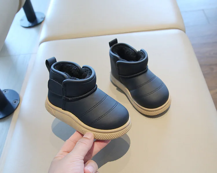 Herbst Winter Baby Jungen Mädchen Schnee Stiefel Kinder Outdoor Plüsch Schuhe Anti-Rutschig Infant Casual Schuhe Wasserdichte Kinder Stiefel – Detail 12