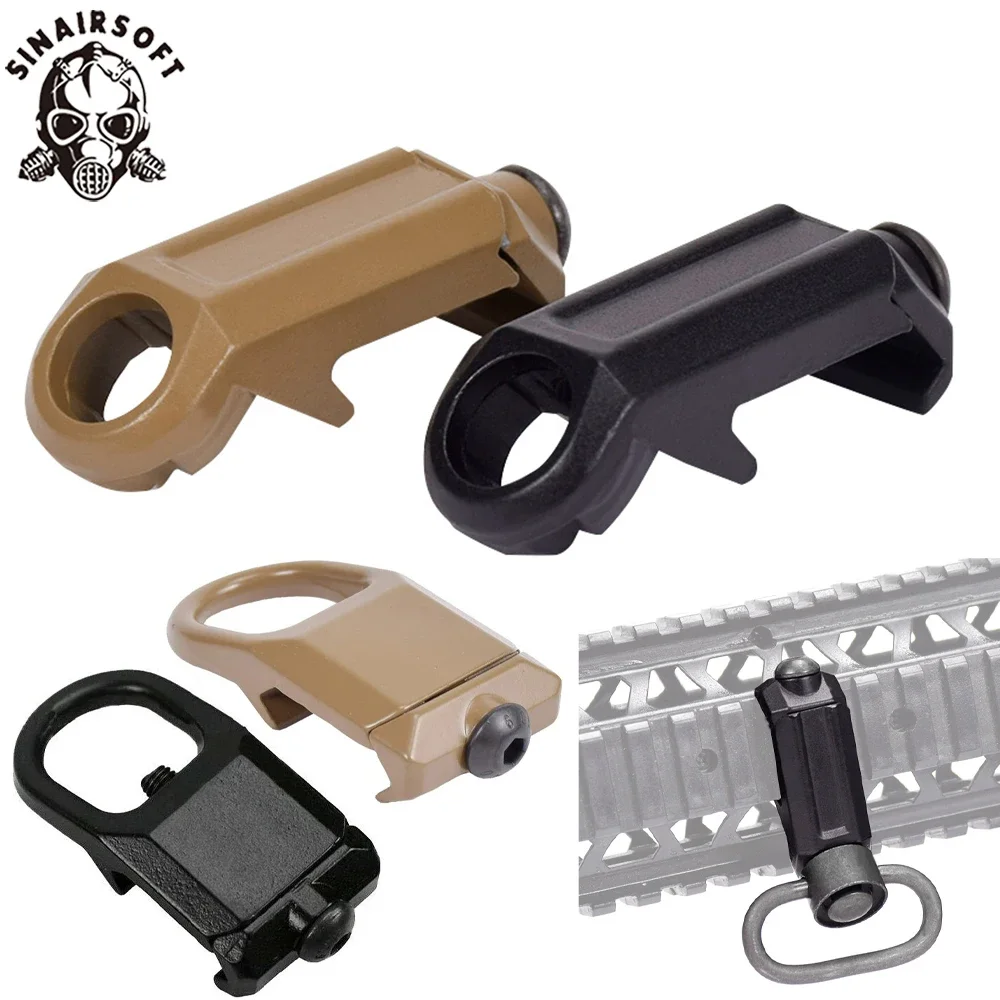 RSA سريع فصل QD حبال محول تركيب الصلب 20 مللي متر السكك الحديدية التكتيكية مشبك كليب مرفق لملحقات الصيد بندقية #6