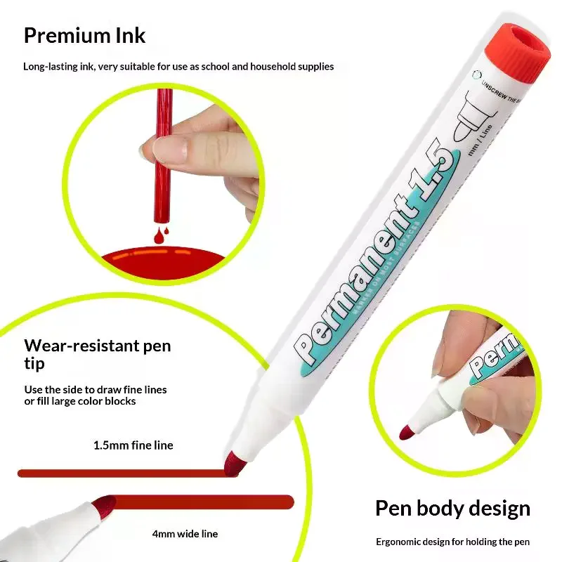 لوحة بيضاء ماركر مدرسة مكتب التموين أداة الكتابة قابل للمسح علامة القلم الطفل رسم اللوحة فرشاة الرسم القرطاسية هدية #3