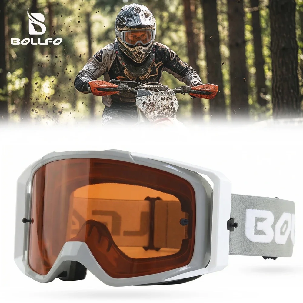 

Dirt Bike Enduro Goggles Ventilation Airflow UV400 Protection Motocross Goggles with Tear-Off Ready Lens Motorcycle Equipment