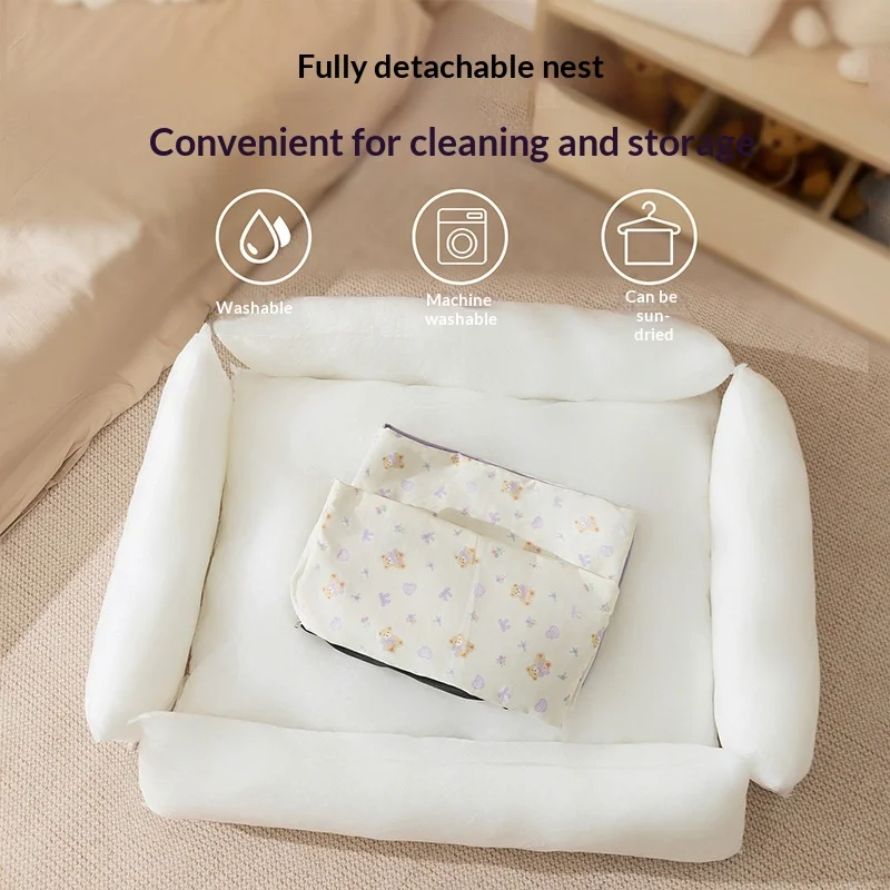 Cama cuadrada de encaje para perros pequeños, antideslizante lavable - imagen 5