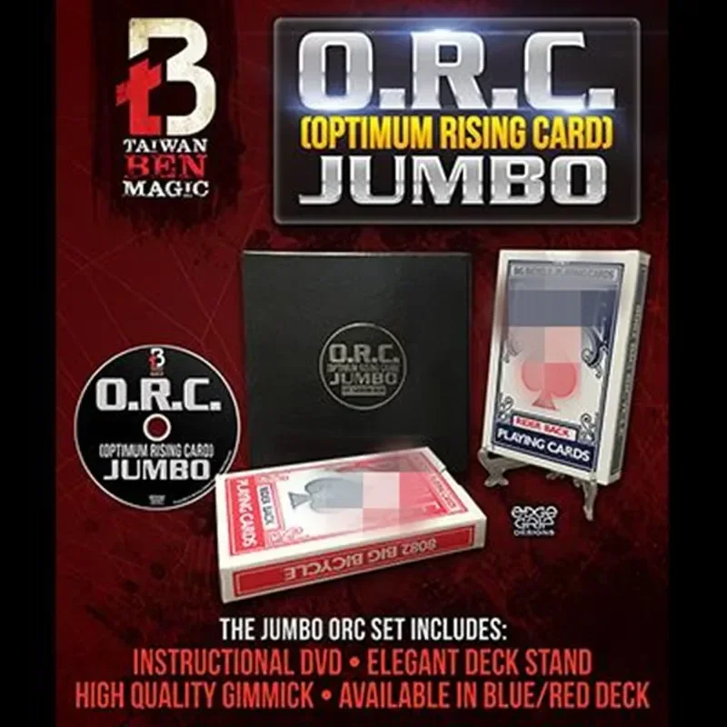 

O.R.C. (Optimum Rising Card) Jumbo by Taiwan Ben Magic Tricks Magician Ultimate Ring Card Magie Close Up Illusion Gimmick Props