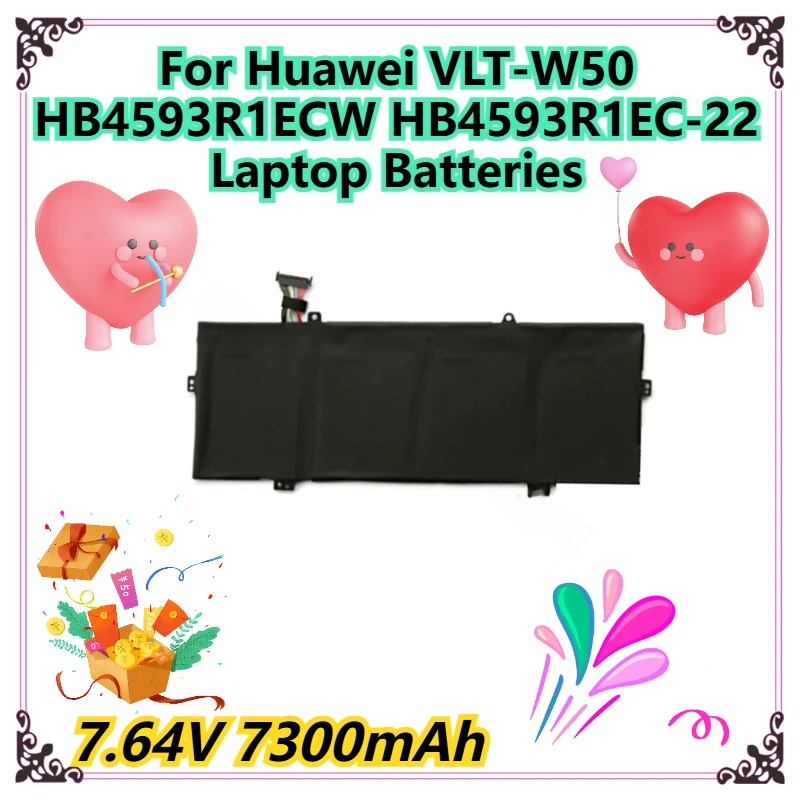 

7.64V 7300mAh For Huawei VLT-W50 HB4593R1ECW HB4593R1EC-22 Laptop Batteries