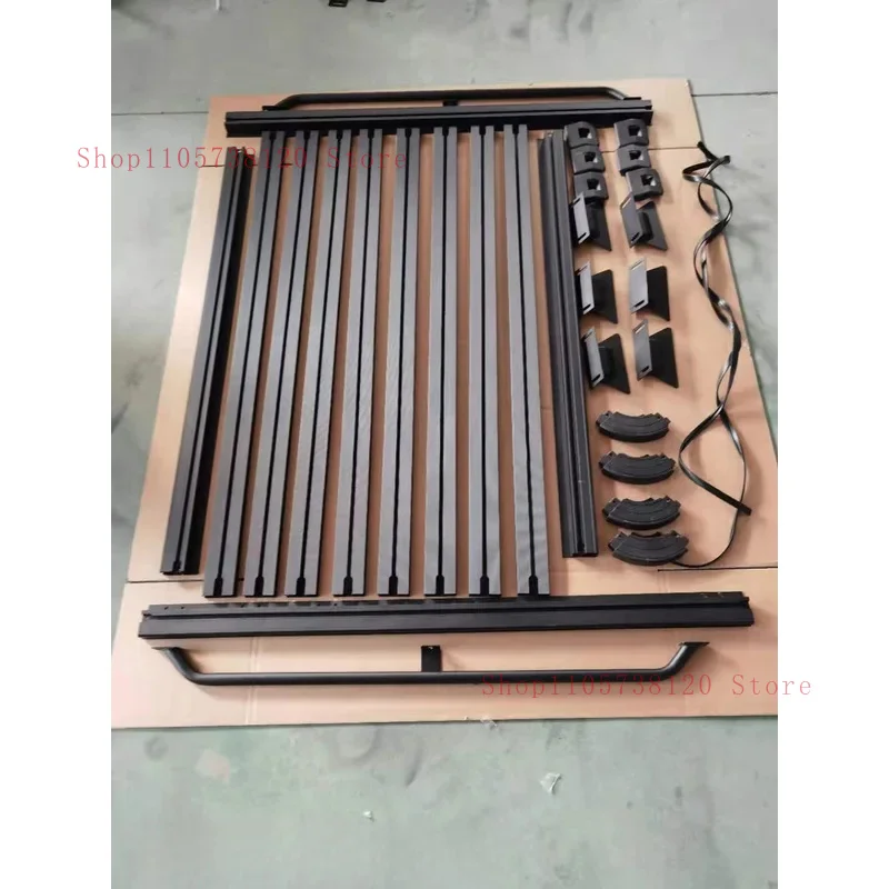 Auto Parts Heavy Aluminum Rooftop Cargo Basket Exterior Tuning Off-Road JL + Gladiator JK 0-