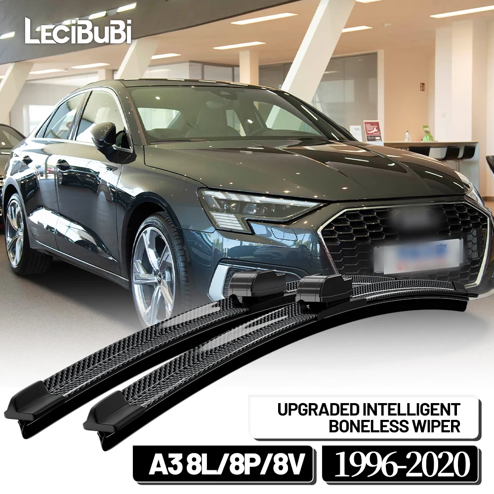Für Audi A3 8L 8P 8V 1996-2020 1997 2003 2004 2005 2014 2015 2 stücke Frontscheibe Wischerblätter Scheibenwischer Carbon Faser