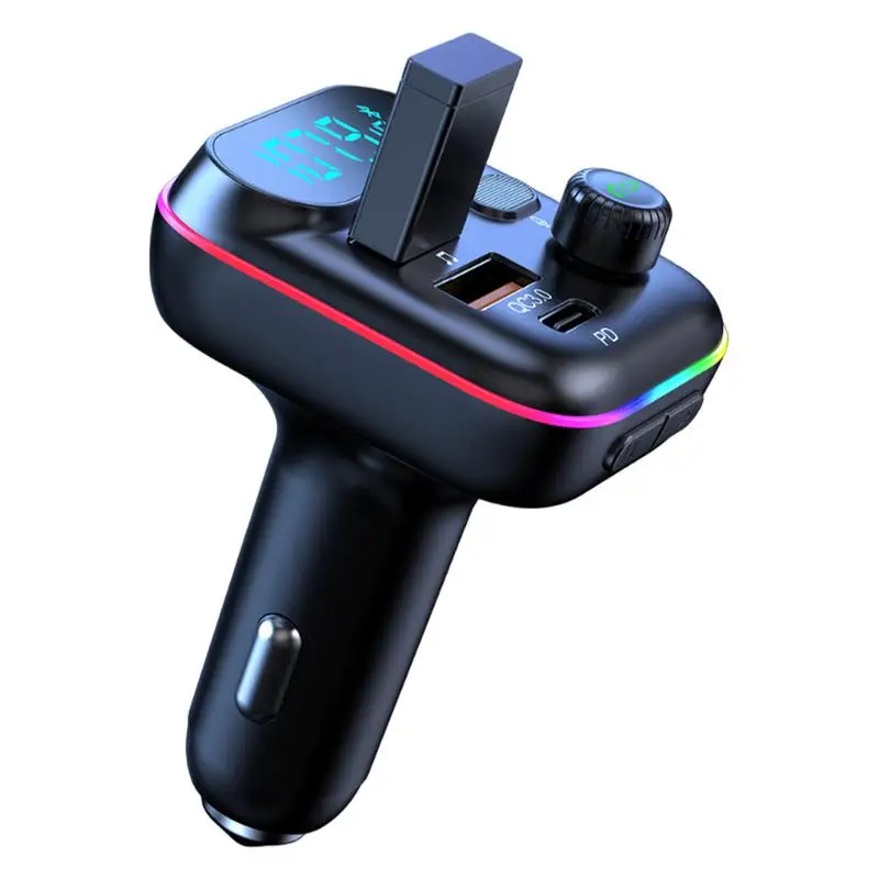 

Fast Charging Car Charger Vehicle Quick Charging Adapter Auto Charger Adapter With Adjustable LED Ambient Light Car MP3 Player