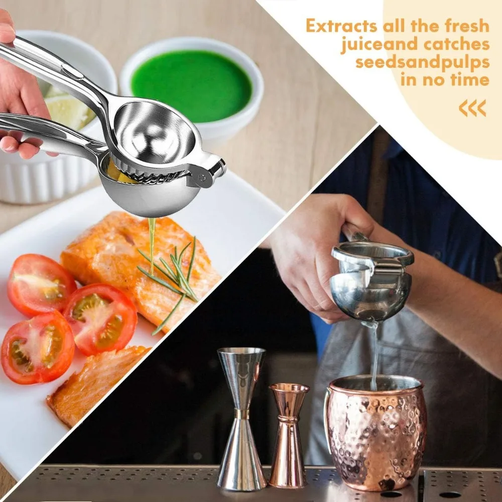 Stainless Steel Lemon Juicer Manual Citrus Juicer | Corrosion-resistant Dishwasher-safe Citrus Squeezer |for Lemons Limes More