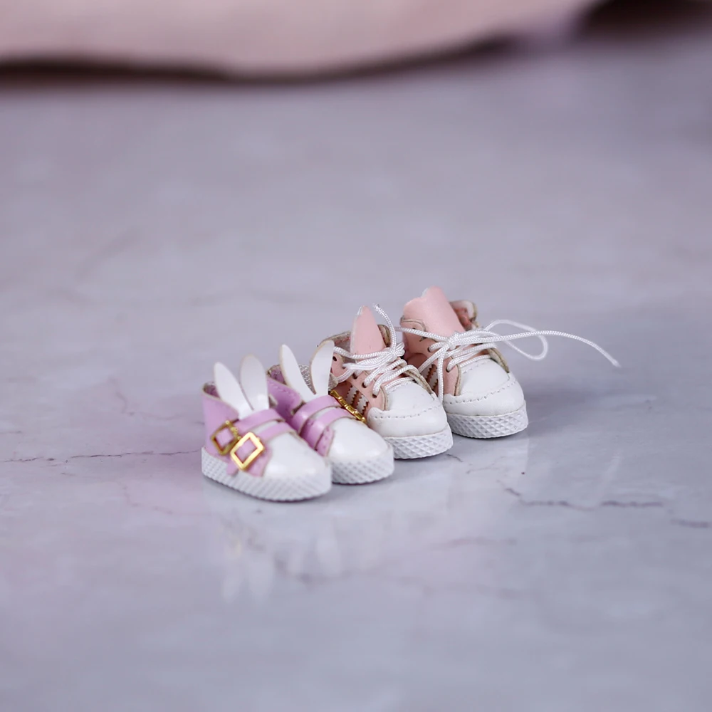 bltyh 1/6 poppenschoenen sport casual stijl konijn ontwerp geschikt voor BJD 30cm pop speelgoed en geschenken