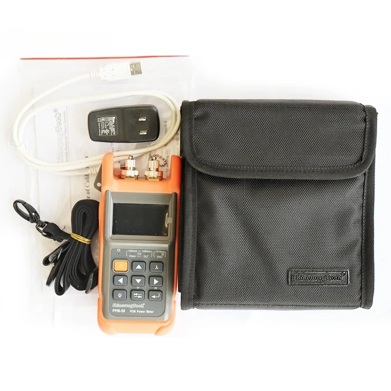 Kolorowy miernik mocy optycznej Shinewaytech PON PPM-50 1310, 1490, 1550nm Cena miernika mocy optycznej