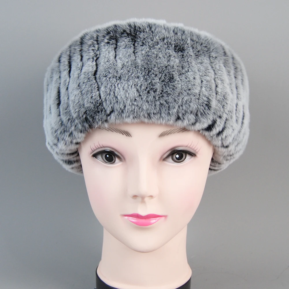 Hot Sale Brand Women Real Rex Rabbit Fur Scarf Girls Warm Soft Knitted Good Elastic Rabbit Fur Headband Natural Fur Ring Scarves