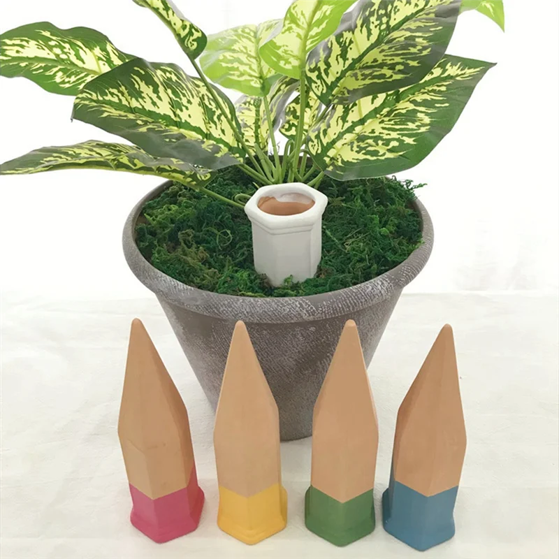 

ABHZ-10 Pack Plant Watering Devices, Self Watering Spikes, Plant Waterer Self Watering Terracotta Spikes Automatically