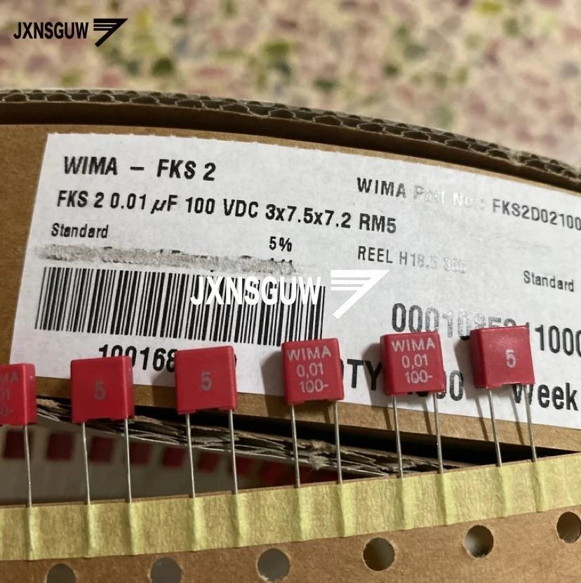 

10 шт. Оригинальный Новый WIMA FKS2 103 в P5MM 100 полипропиленовый пленочный конденсатор 10 нФ/5% в мкФ 100 В постоянного тока мкФ/0,01 в