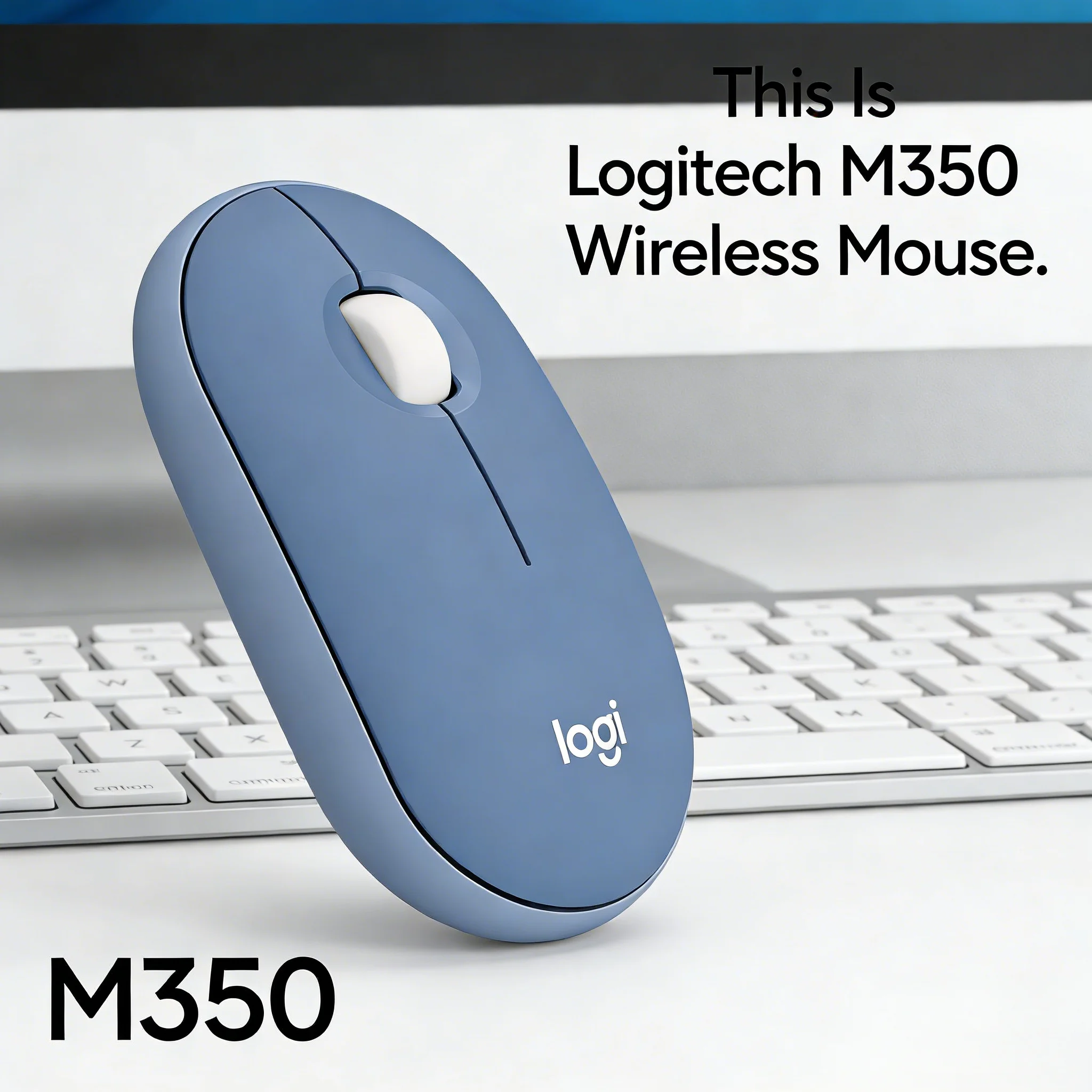 

Small Desk Solution: Logitech Pebble M350 Slim Minimalist Design