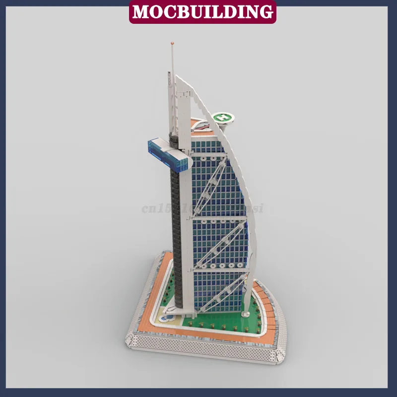 Moc urbano moderno modelo arquitetônico montagem bloco de construção de alta ascensão coleção de escritório série brinquedo presente