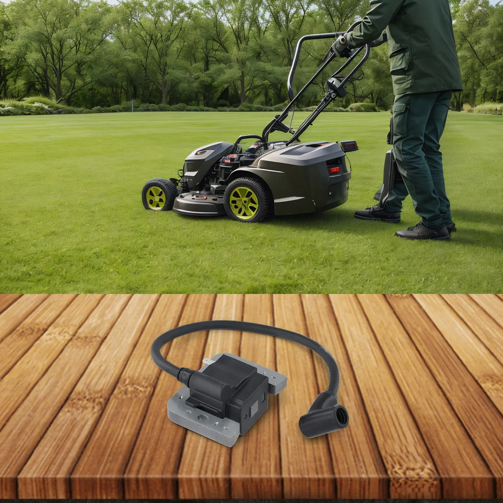 For Equipment Maintenance Black Ignition Coil Solid Material Stable Operation Easy Installation Practical Part