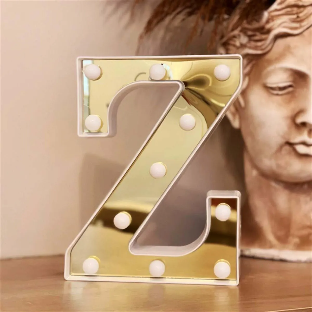 ตกแต่ง Led Illuminated 3d Letter Z ขนาดใหญ่องค์กรวันเกิด,แต่งงาน,ฉลอง