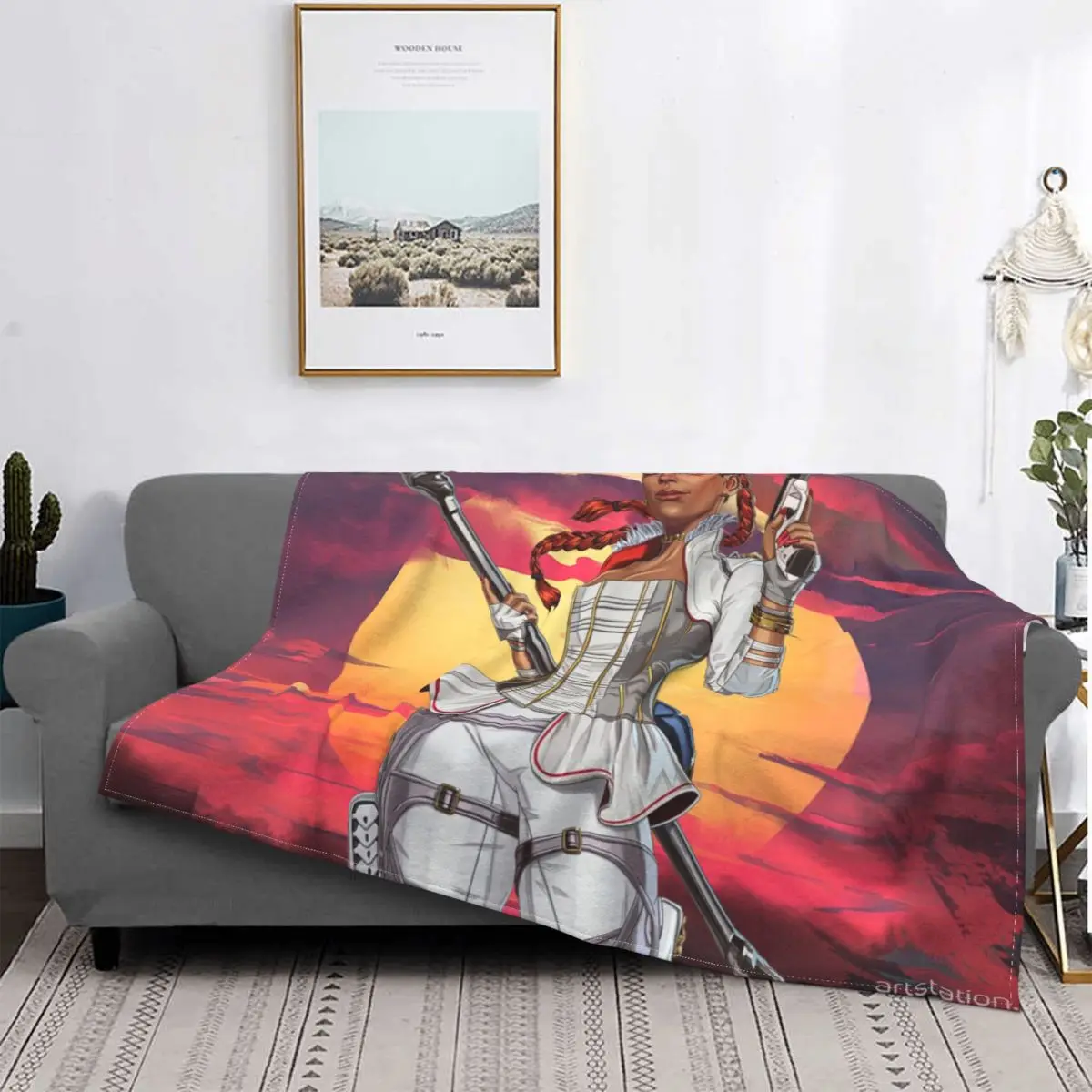 Apex Legends Crypto Shooting Game Blanket Velvet Lightweight Throw Blankets For Bedding Couch Plush Thin Quilt