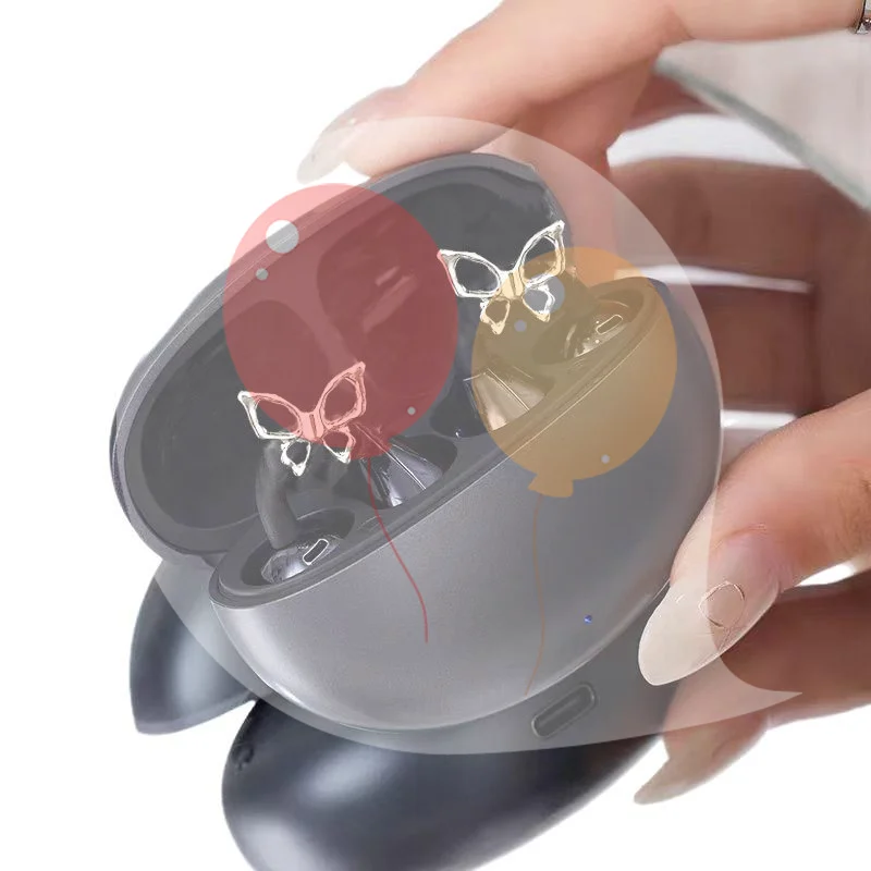 Hollow Butterfly Decorative Wireless Earbuds Clip 1/2Pcs Anti-Lost Portable Earphone Accessory for Work Commute
